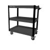 Тележка инструментальная с 3 открытыми полками KraftWell KRW-T3G
