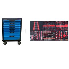 Тележка с 7 ящиками+ПОДАРОК инструмент 250 предметов KRW-TTBSET250