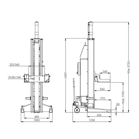 Комплект дополнительных колонн KraftWell KRW4H8/2, изображение 2