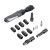 Пневматическая трещотка с набором головок 1/2", в кейсе KraftWell KRW12RW-T