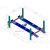 Четырехстоечный подъемник для сход-развала, г/п 4 т. KraftWell KRW4WA_blue, Цвет: Синий, изображение 2