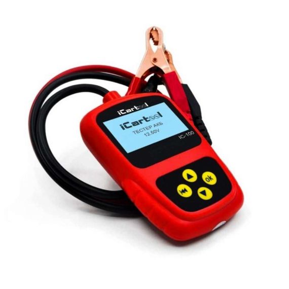 Тестер аккумуляторных батарей 12V iCartool IC-100, изображение 3