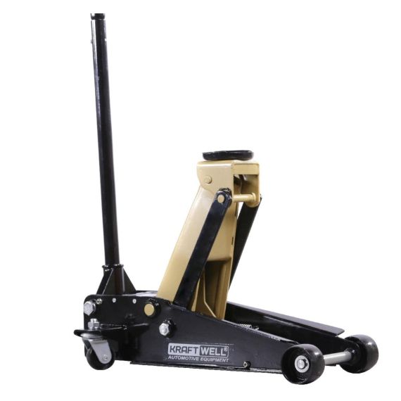 Домкрат подкатной гидравлический г/п 3000 кг. KraftWell KRWFJ3D_gold, Цвет: Золотой, изображение 4