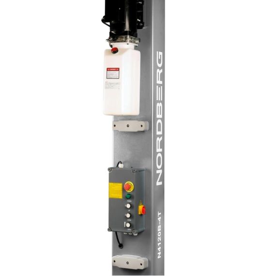 Подъемник 4 т. двухстоечный с нижней синхронизацией  Nordberg N4120B-4T_380V, Цвет: Cерый, Напряжение: 380, изображение 5