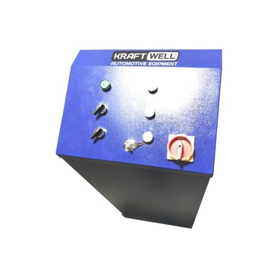 Подъемник ножничный короткий, напольный KraftWell KRW3FS/220_blue г/п 3 т., Цвет: Синий, Напряжение: 220, изображение 4