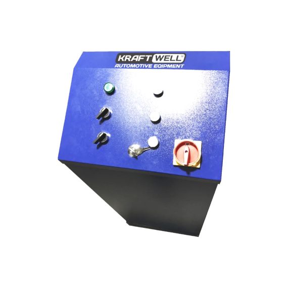 Подъёмник ножничный напольный, короткий KraftWell KRW3FS_blue г/п 3 т., Цвет: Синий, Напряжение: 380, изображение 2
