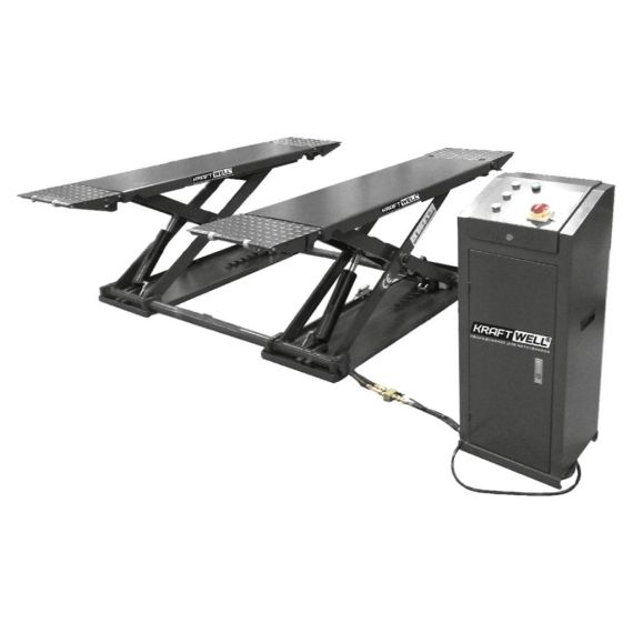 Подъемник ножничный короткий шиномонтажный, г/п 3 т. KraftWell KRW3TN/220, Цвет: Cерый, Напряжение: 220