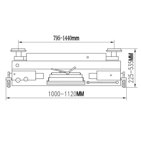 Траверса с пневмоприводом, г/п 3 т. KraftWell KRWJ7P, изображение 2