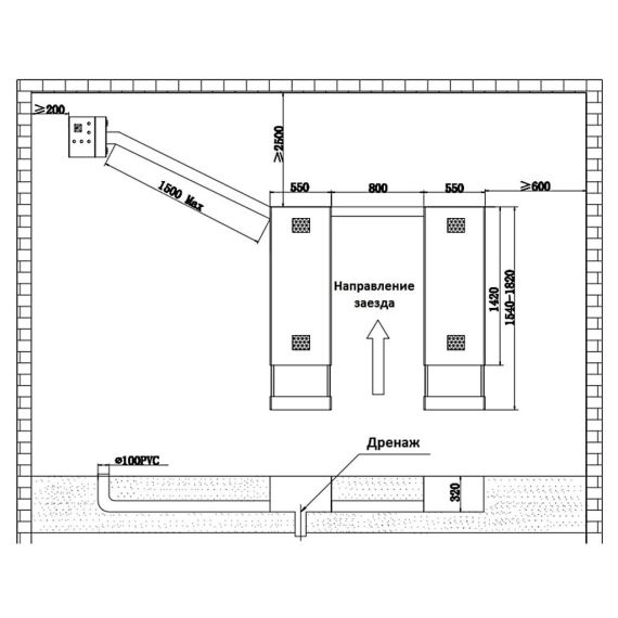 Ножничный подъемник короткий KraftWell KRW360SU г/п 3,6 т., Цвет: Cерый, Напряжение: 380, изображение 8
