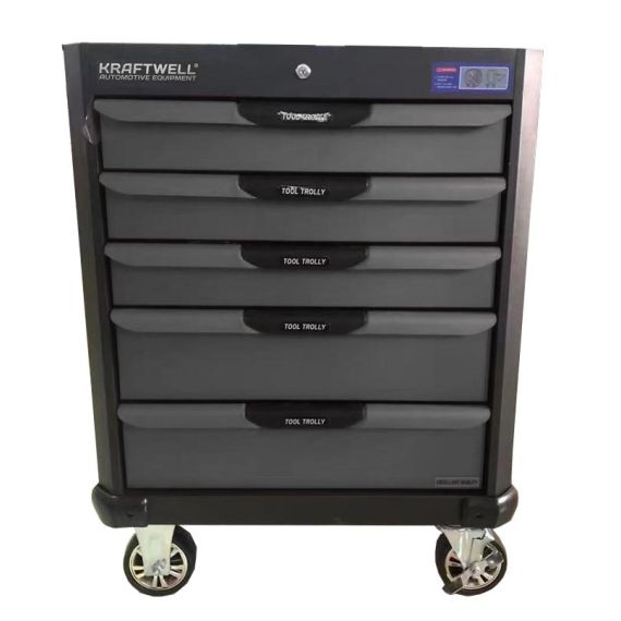 Тележка с 5 ящиками+ПОДАРОК инструмент 157 предметов KraftWell KRW-TTG+SET157