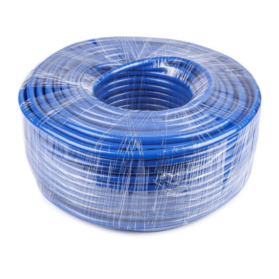 Шланг воздушный гибридный PVC D10х14 мм, 100 м. KraftWell KRW-HS1014HPVC