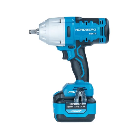 Гайковерт аккумуляторный 1/2", 1000 Нм NORDBERG NE810K, изображение 2