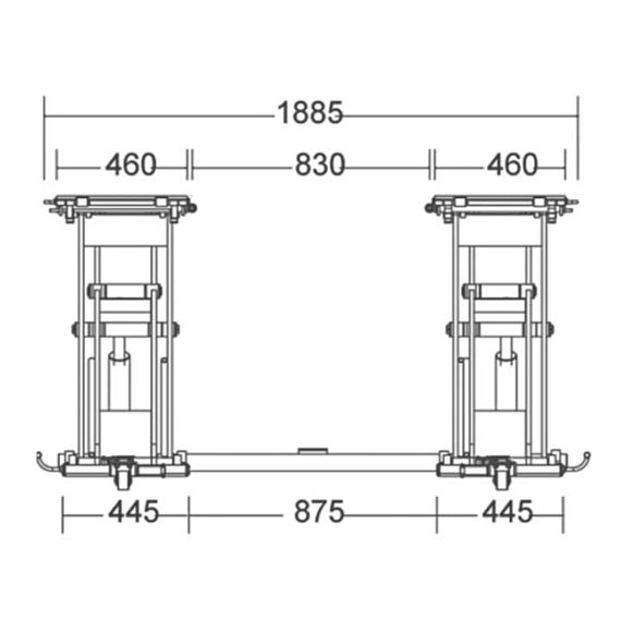 Подъёмник ножничный шиномонтажный Velyen 4EE1150, г/п 2,8 т., изображение 4