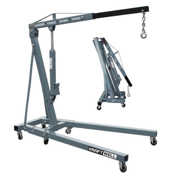 KraftWell KRWC1 Кран складной г/п 1000 кг. двухтактный