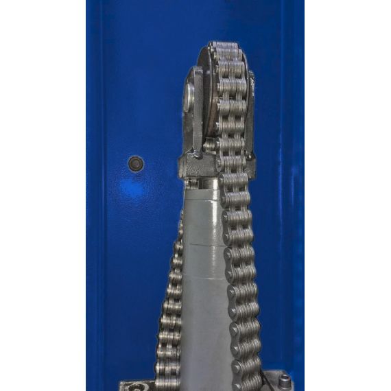 Подъемник двухстоечный KraftWell KRW4ML_blue с нижней синхронизацией, г/п 4т., Цвет: Синий, изображение 4