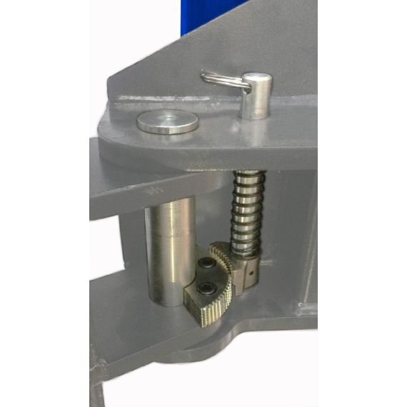 Подъемник двухстоечный KraftWell KRW4ML_blue с нижней синхронизацией, г/п 4т., Цвет: Синий, изображение 6
