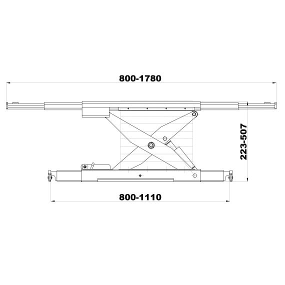 Траверса Red Line Premium RJB2P с пневмоприводом, г/п 2 т., изображение 2