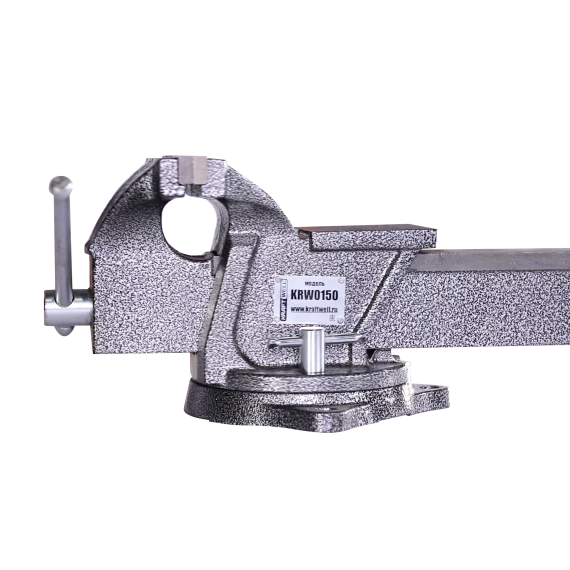 KraftWell KRW0150 Тиски слесарные вращающиеся 150 мм