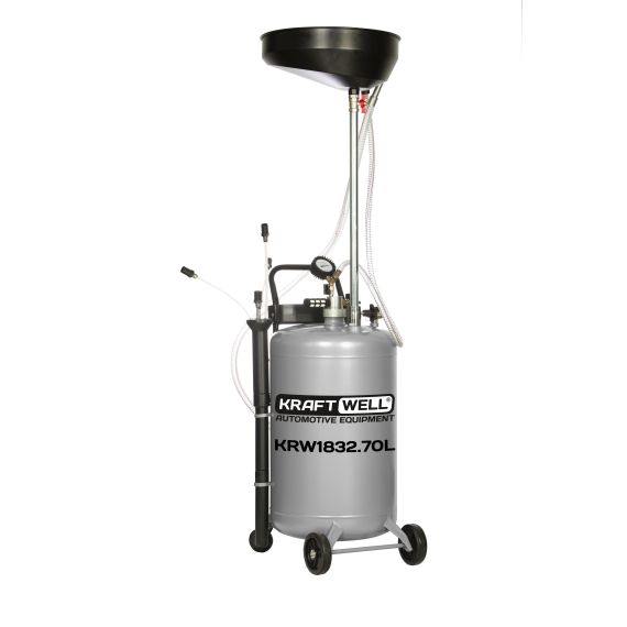 Установка для слива и откачки масла/антифриза KraftWell KRW1832.70L