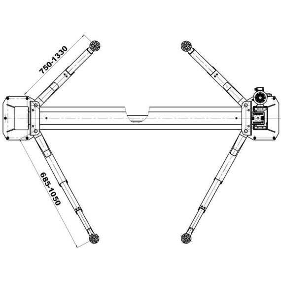 Подъемник двухстоечный с нижней синхронизацией, г/п 4т. KraftWell KRW4ML/220, изображение 2